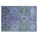Tapis bleu intérieur / extérieur lavable à la machine Xhevrie