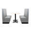 Banquette de restaurant simple face - gris foncé-117196483