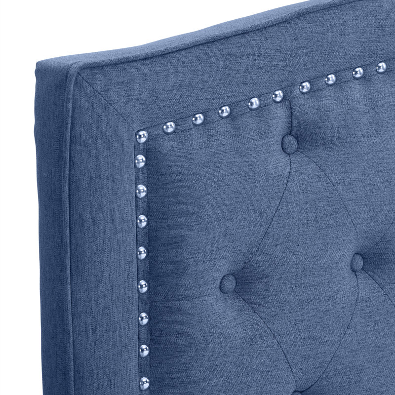 Jonithan Upholstered Bed, Blue, King