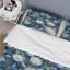 Literie russe, fleurs bleues et blanches I Bedding-554695975