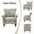 Asul Armchair with Nailhead Trim-2144166797