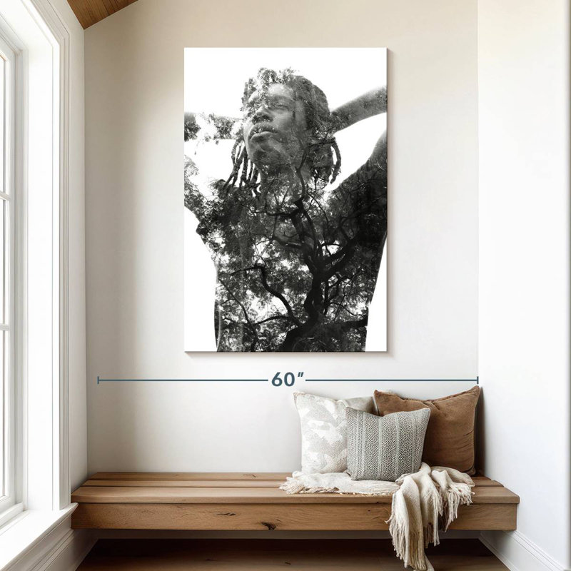 Portrait d'homme Leisha, H 48 po x l 32 po
