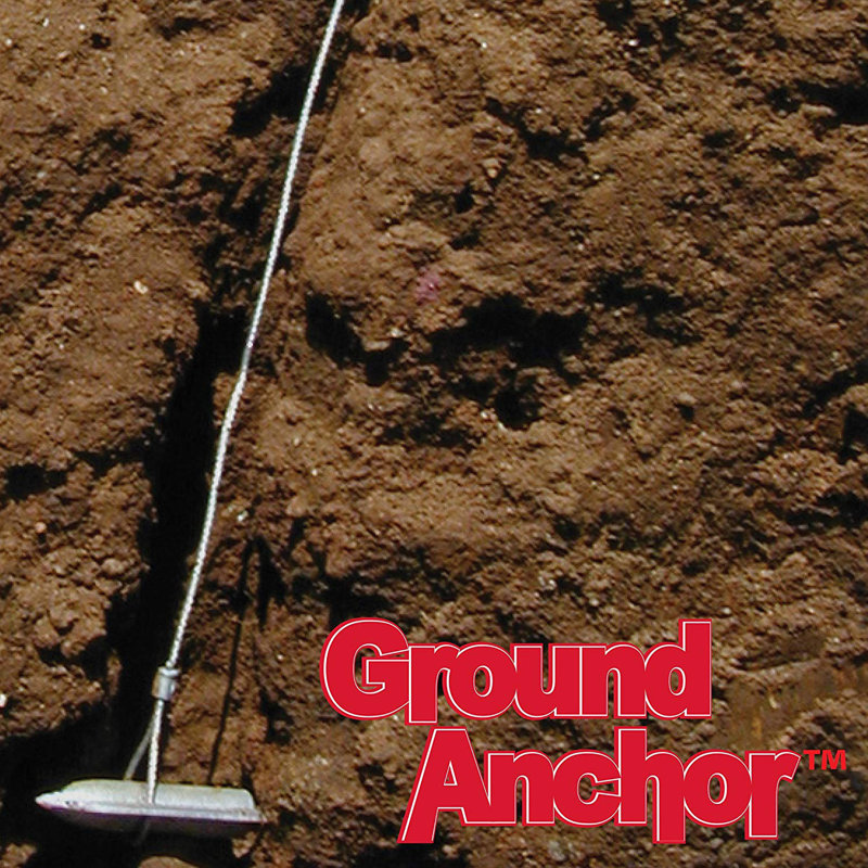 Stainless Steel and Aluminum 6-Piece Ground Anchor Kit