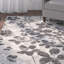 Abdul Floral Grey/Black Area Rug-856511139