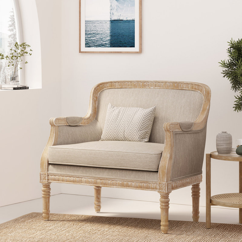 Fauteuil club, Beige brun