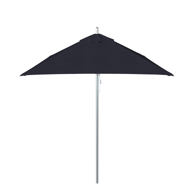 Parasol de marché carré 6 pi Manuell, Toile bleu marine Sunbrella®