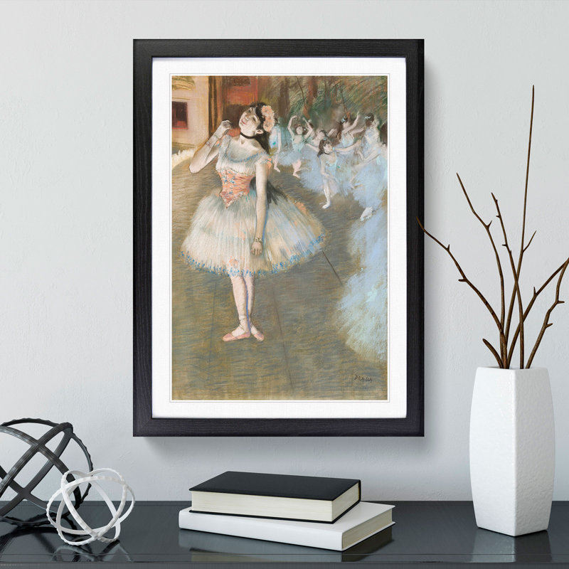 The Star by Edgar Degas - Framed Print, Black Framed, 36cm H x 27cm W x 2cm D