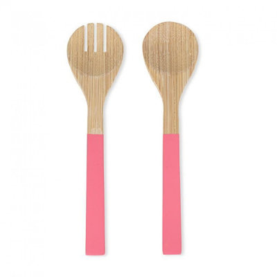 Handled Fork And Spoon Salad Servers
