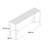 Cooe 63'' Glass Top Console Table