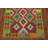 South Western Wool Kilim Oriental Rug 3x4