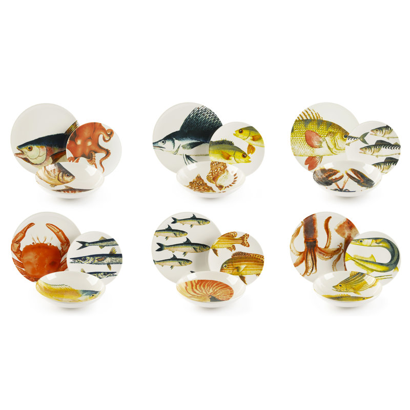Piece Ceramic Dinnerware Set - Service for 6