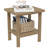 Adirondack Outdoor Side Table, All Weather Use Double Layer Patio Side Table, HIPS Rectangular End Table-114792277