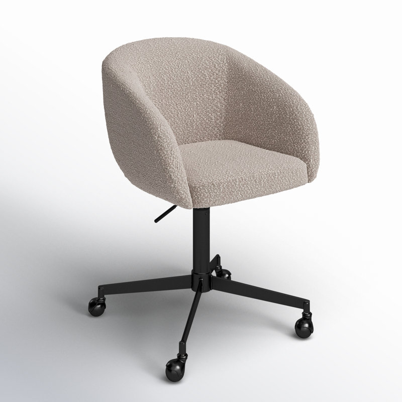 Darius Swivel Office Chair, Gray, Black