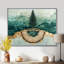 «Emerald Pine Tree On Wooden Tree Slide II», reproduction sur toile-591346383-764866041