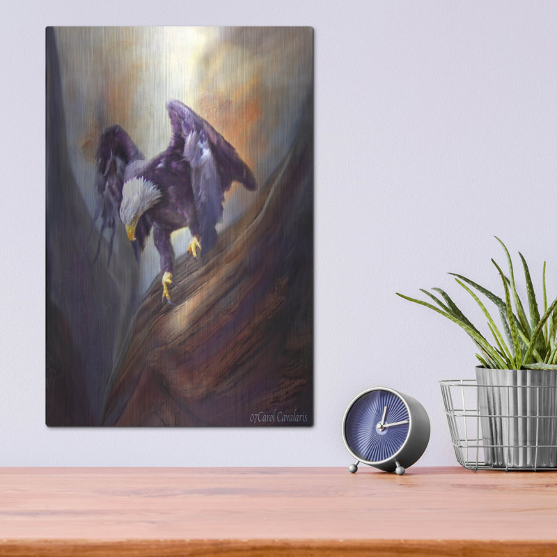 Art mural en métal Winston Porter «Fearless» par Carol Cavalaris, H 16 po x l 12 po