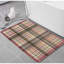 Ensemble de 2 tapis de cuisine écossais, style maison de campagne rétro pour la cuisine et la chambre à coucher, brun rouge vert