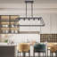 Luminaire suspendu linéaire à 5 lumières pour ilot de cuisine-2055681993-2055681992