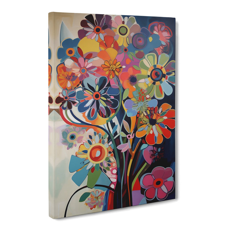 Bettache Flowers Constructivism Vol.4 - Wrapped Canvas, 50cm H x 35cm W x 3cm D