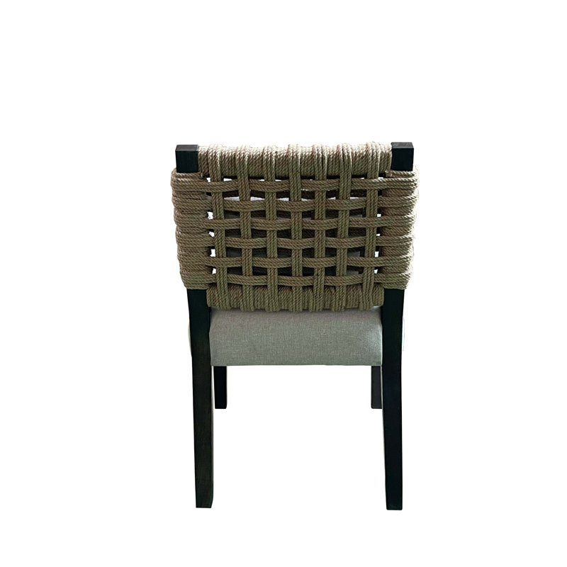 Chaise de salle à manger Balyeet, Brun cendré, Noir