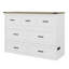 Grand lit escamotable avec station de charge, lit escamotable pour adultes avec 1 grand tiroir de rangement-1846605783