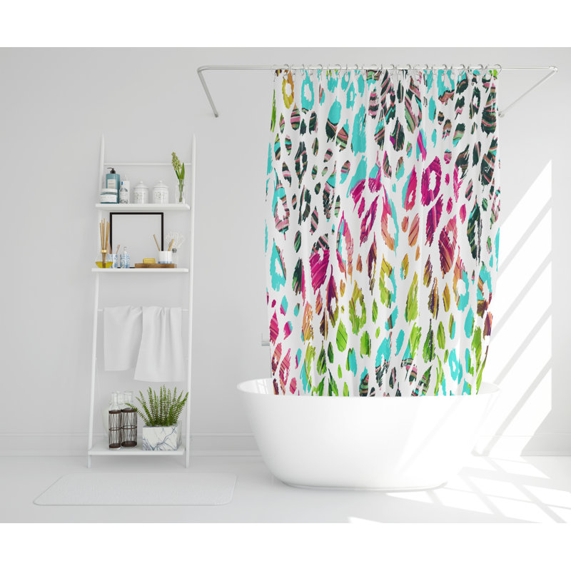 Sior Polyester Shower Curtain Set, 168cm H x 168cm W