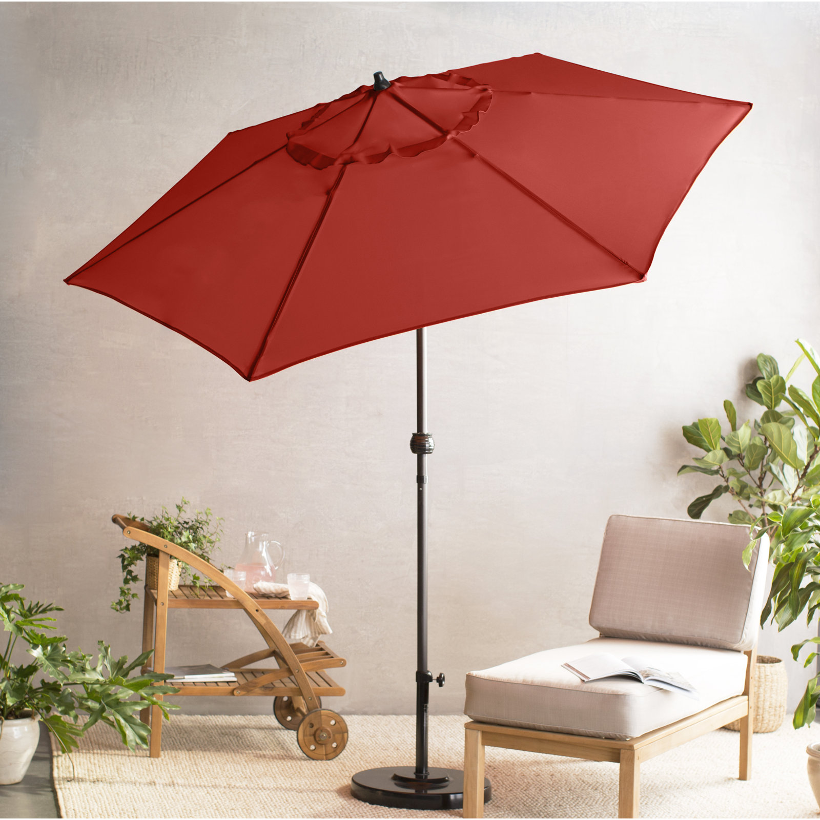 Toscana 7.5' Umbrella, Brick Red