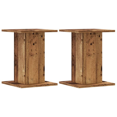  Speaker Stands Living Room Speaker Floor Stand 2 Pcs Engineered Wood