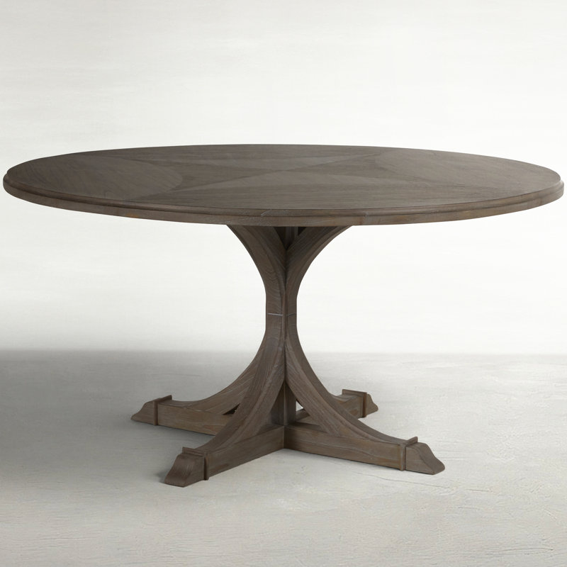 Adams Round Dining Table - Gray, Vintage Gray