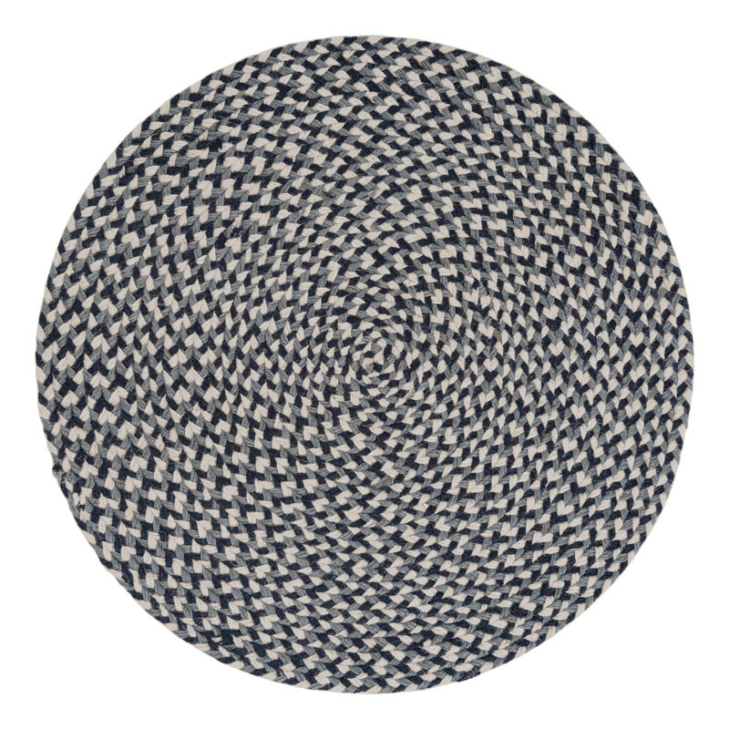  Tapis en jute tressé Tweed, Rond 2 pi