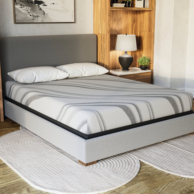 Matelas en mousse de gel 8 po Nl (très grand) - La mousse à mémoire de forme améliore la régénération cellulaire pendant le sommeil et procure un environnement apaisant