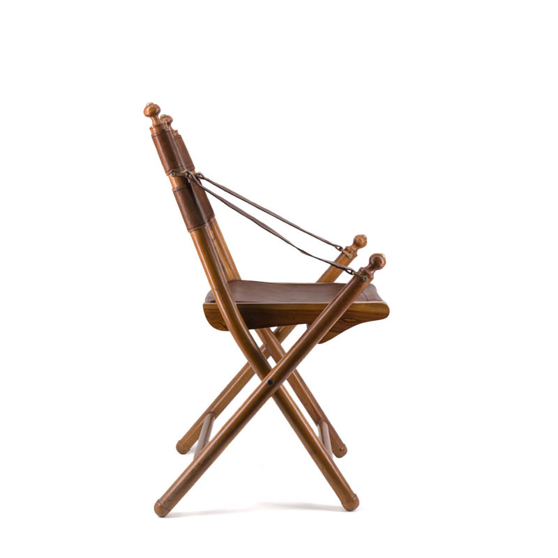 Genuine Leather Folding Chair