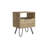 Nightstand Skyoner, Single Drawer, Hairpin Legs, Light Oak Finish