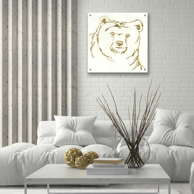 «Ours brun doré» par Chris Paschke, H 24 po x l 24 po x P 0,2 po