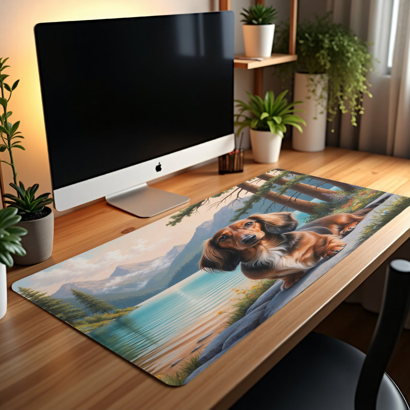 Polyester Desk Pad, 23.6x13.8