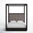 Eloise Upholstered Canopy Bed-840635616-876453698