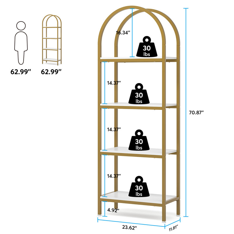 23.62'' W Metal Shelving Unit