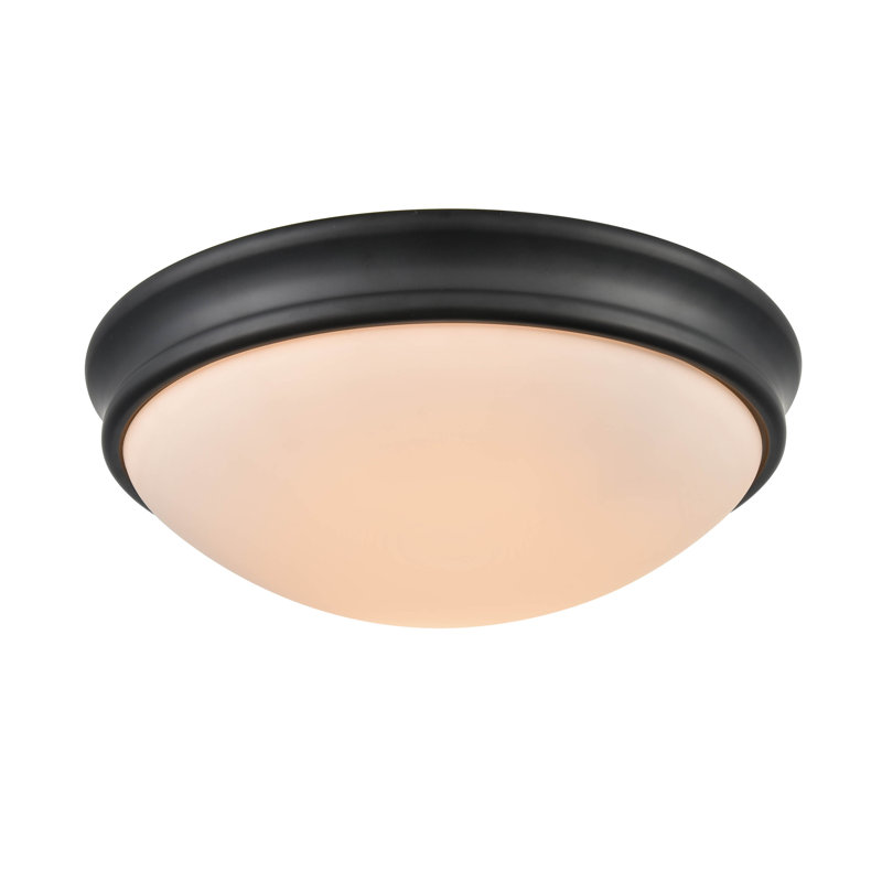 Jefferson Creek Glass Flush Mount, 12"