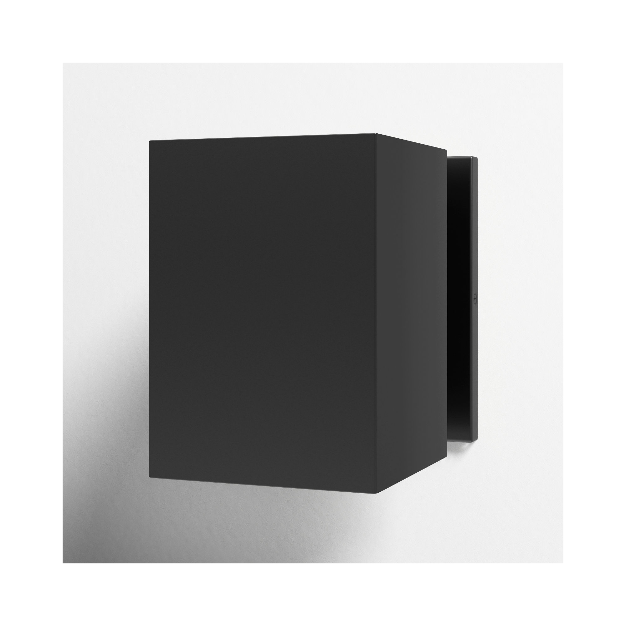 Dyer Single Light Outdoor Aluminum Wall Light, No, Black, 7" H x 5" W x 5" D