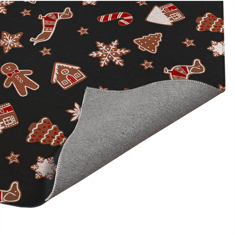Paillasson d'intérieur Ginger All The Way, Gris anthracite, L 60 po x L 84 po