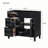 Freestanding Bathroom Storage Cabinet with 2 Drawers and a Tip-out Drawer