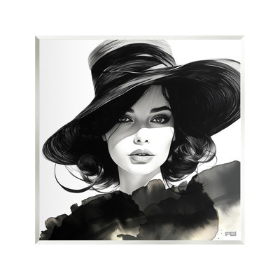 Élégant art mural "Fashionista Gaze" par RB