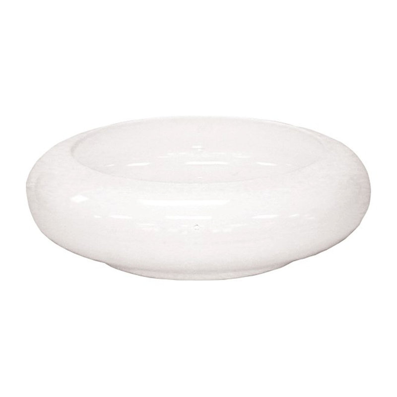 Plat en plastique blanc Gospodinka, Blanc, H 2,25 po x l 5 po x P 5 po