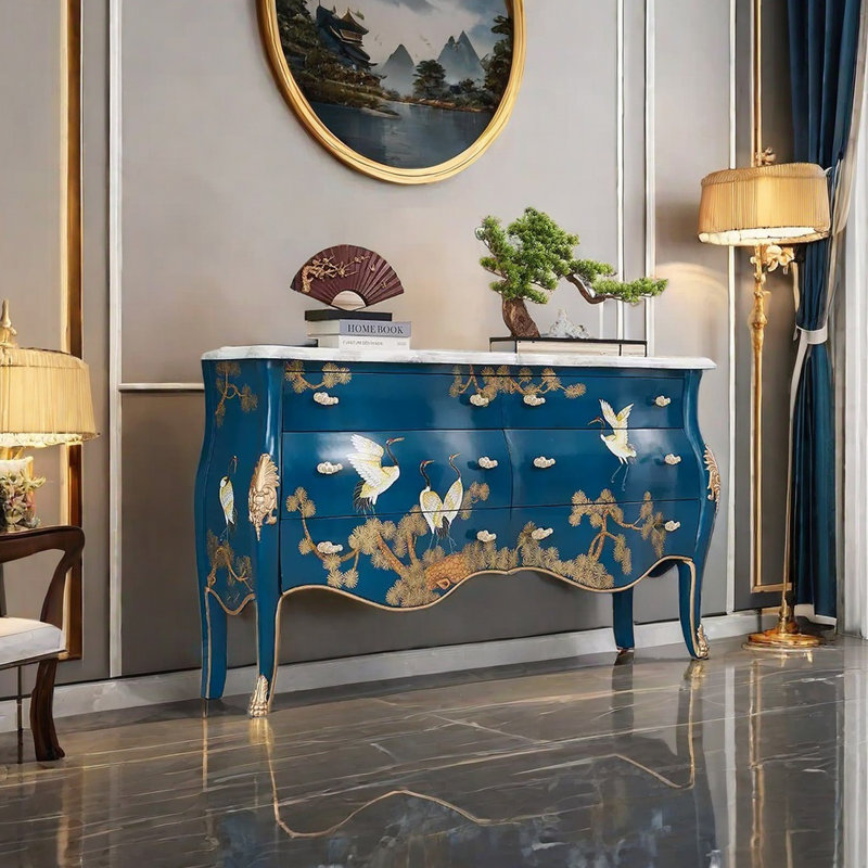 French style creative painted sideboard.