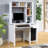 Student Desk With Hutch Home Office Desk 39"W Compact Desk Writing Desk Laptop Desk One Drawer Keyboard Drawer Wooden Knob-1917314751