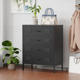 Metal 31.5'' W 4 - Drawer Dresser