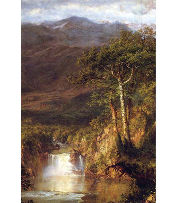 " Heart Of The Andes Detail " by Frederic Edwin Church