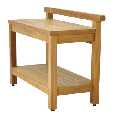 Whitfield 24'' W Teak Shower Bench