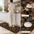 Floral Pattern Non-Slip Washable Kitchen Mats