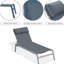Ensemble de chaises longues de patio à dossier réglable 3 pièces Tenesha-1476616364