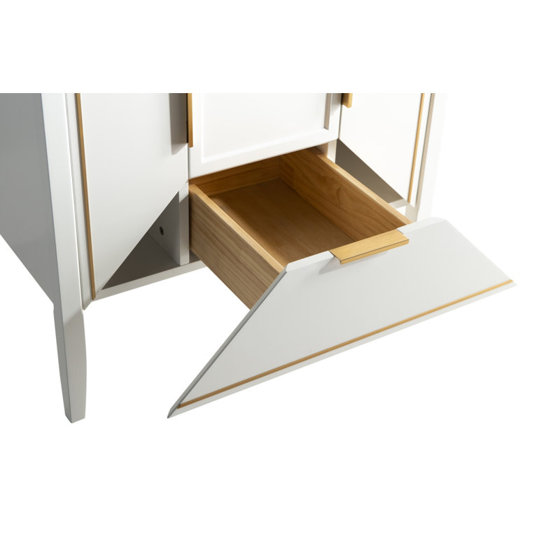 Ensemble de meuble-lavabo simple 30 po, Blanc